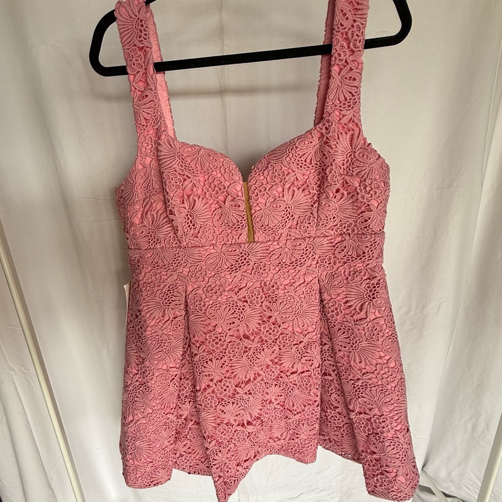 Bardot Blush Pink Lace Garment